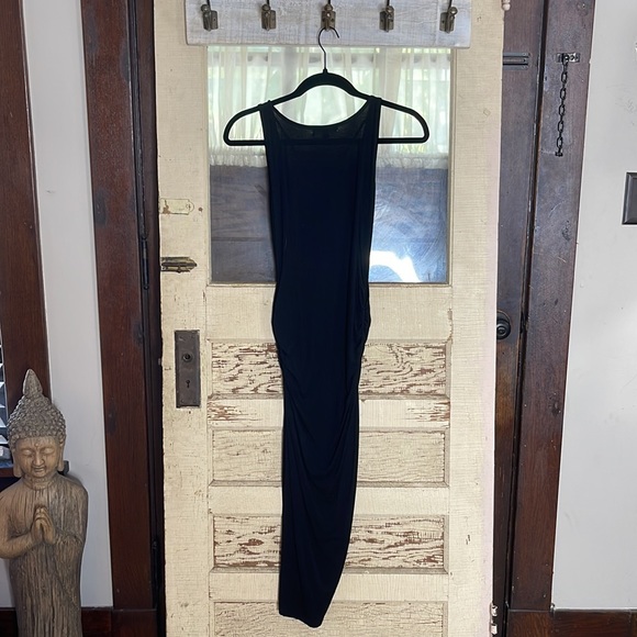 Little Black Dress from Nine Britton. Gathered at the seams. Snug fit. Size S - Picture 6 of 6